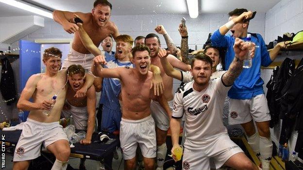 Truro City celebrate