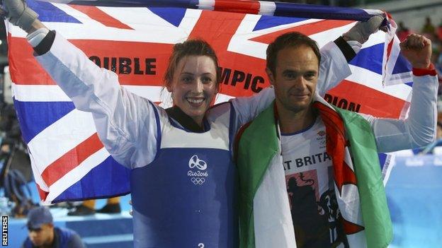 Jade Jones and Paul Green