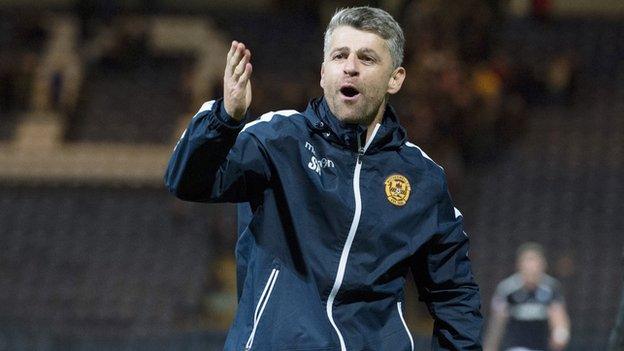 Motherwell manager Stephen Robinson