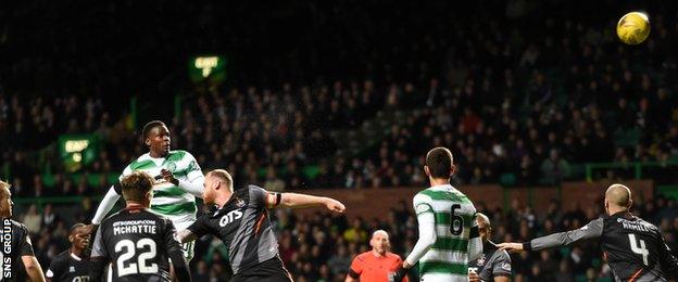 Dedryk Boyata's late header was touched on to the crossbar