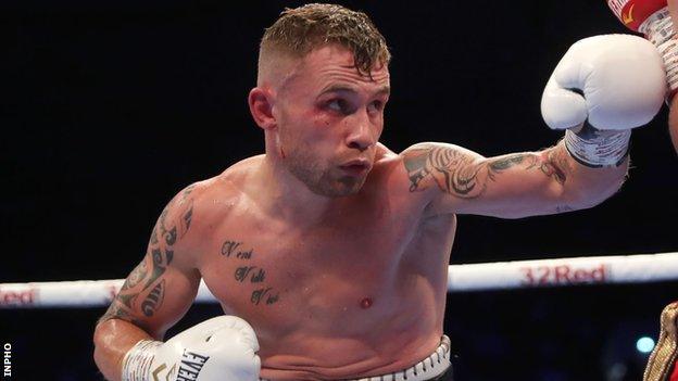 Carl Frampton earned his 28th win in 30 professional bouts at York Hall