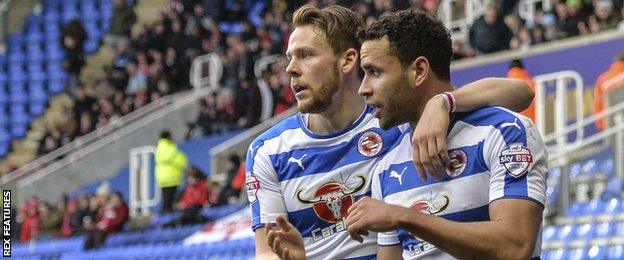 Chris Gunter (L) and Hal Robson-Kanu (R) played together at Reading between 2012-2016