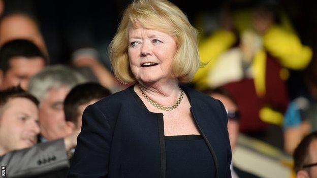 Hearts owner Ann Budge