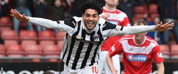 Dunfermline Athletic forward Faissal El Bakhtaoui