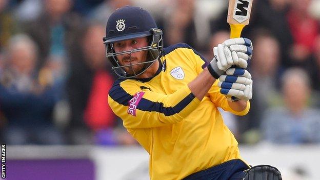 Hampshire captain James Vince