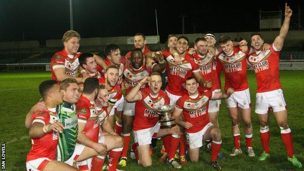 Wales celebrate after clinching the European Championship title in Bray