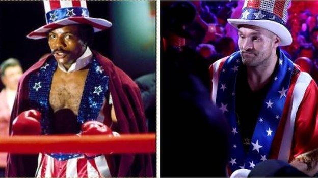 Apollo Creed and Tyson Fury