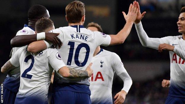 Tottenham celebrate