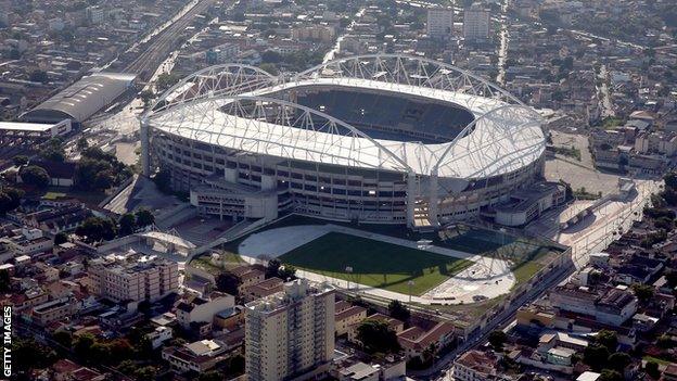 The Olympic Stadium in Rio de Janeiro