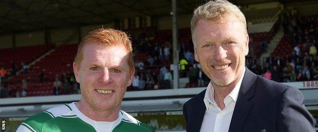 Neil Lennon and David Moyes