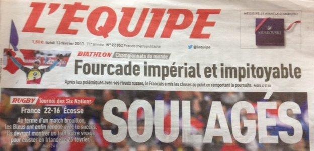 L'Equipe headline