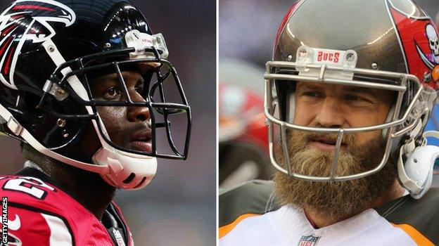 NFL stars Mohamed Sanu and Ryan Fitzpatrick