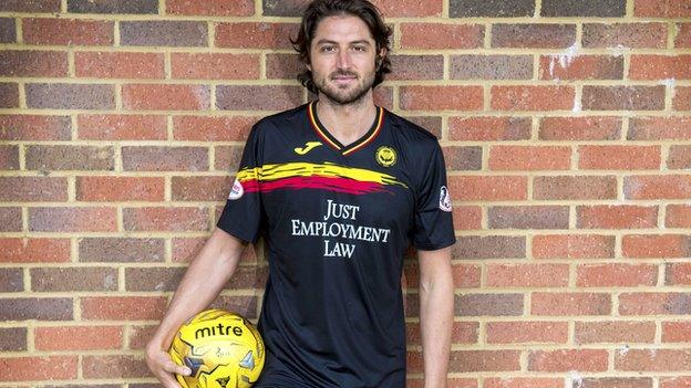 Partick Thistle midfielder Adam Barton