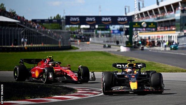 Max Verstappen and Carlos Sainz