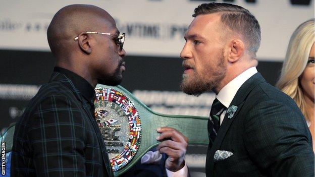 Conor McGregor and Floyd Mayweather