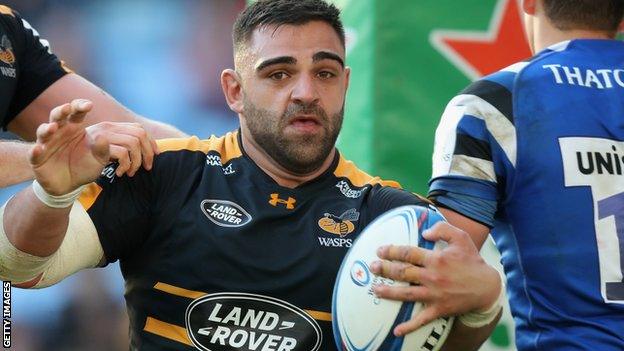 Zurabi Zhvania in action for Wasps