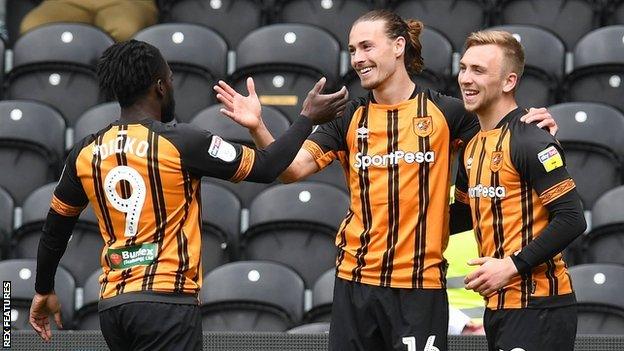 Hull City celebrate