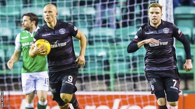 Curtis Main scored his third goal in three league matches for Motherwell