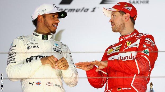 Hamilton and Vettel