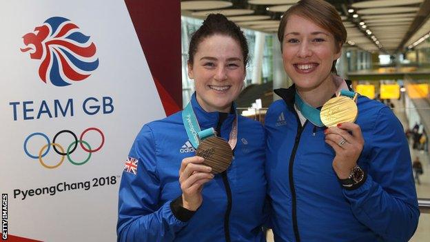 Laura Deas (left) and Lizzy Yarnold