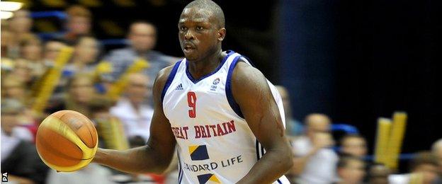 Luol Deng in GB uniform