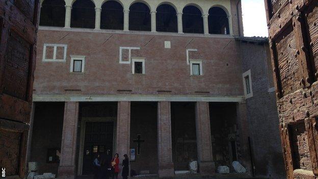 San Saba church where Claudio Ranieri used to play football as a child