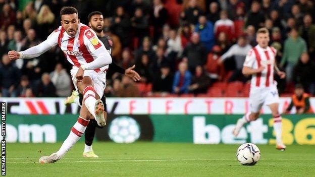 Jacob Brown's early miss was the first of two Stoke efforts against the woodwork