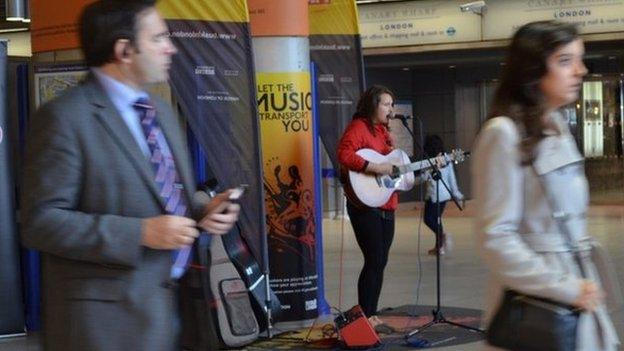 Busking on the Tube