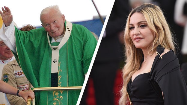 Pop John Paul ll and Madonna