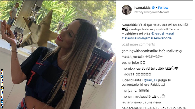 Ivan Rakitic's wife Raquel Mauri