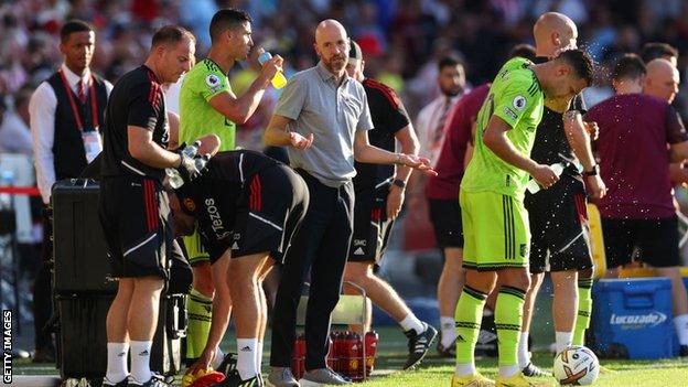 Erik ten Hag's Manchester United enjoyed 67% of the possession against Brentford but still lost 4-0