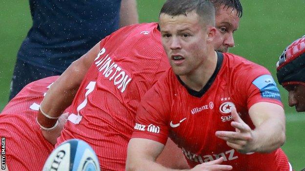 Saracens scrum-half Tom Whiteley