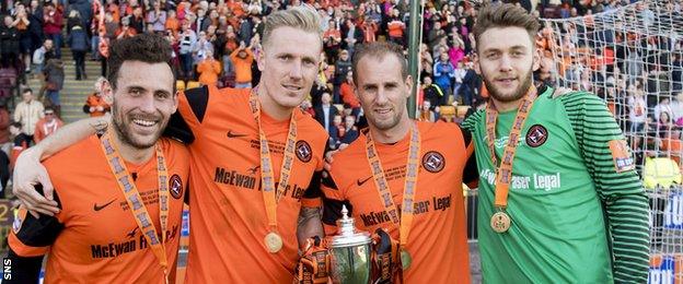 Dundee United celebrate