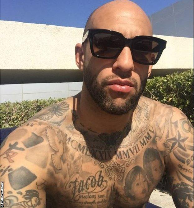 Everton goalkeeper Tim Howard