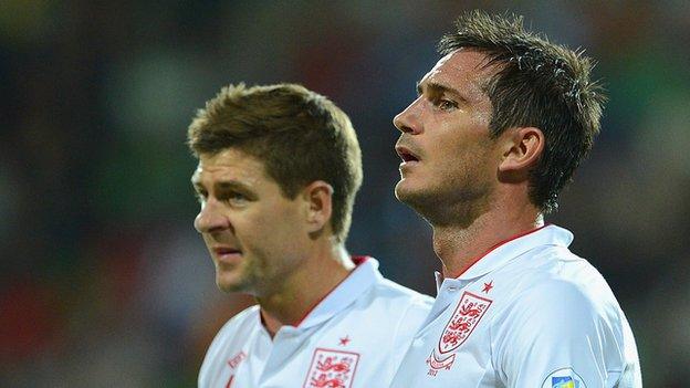 Steven Gerrard and Frank Lampard