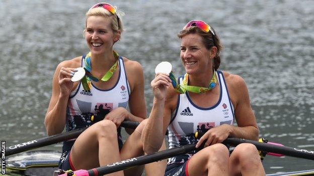 Victoria Thornley and Katherine Grainger