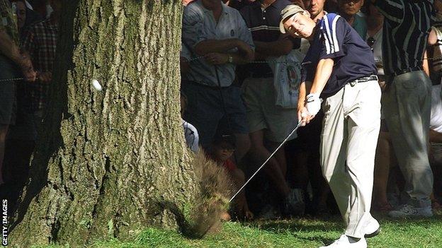 Sergio Garcia at the 1999 US PGA Championship