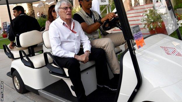 Former F1 boss Bernie Ecclestone