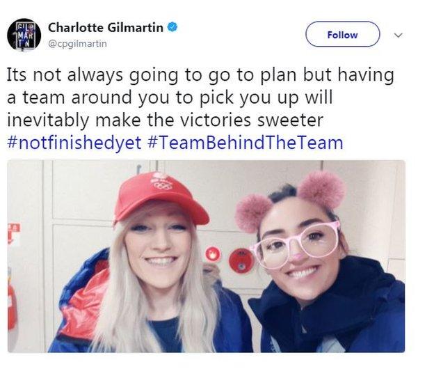 Elise Christie (left) and Charlotte Gilmartin