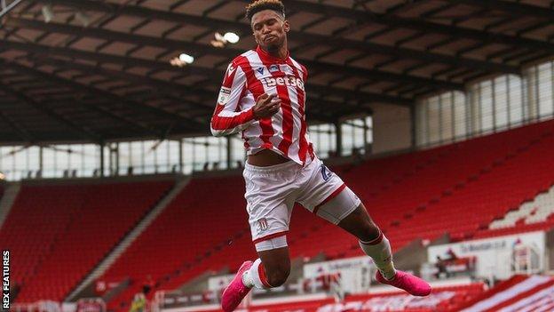 Stoke City's Tyrese Campbell