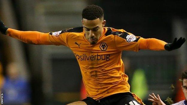 Jordan Graham Wolves winger out for nine months with injury BBC Sport