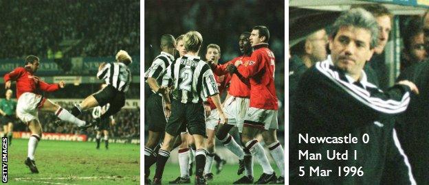 Newcastle v Manchester United in 1996