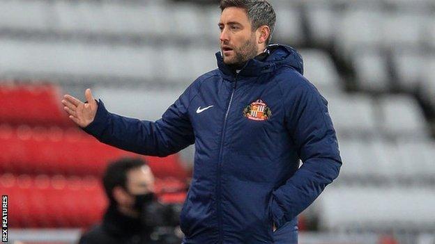 Lee Johnson was taking charge of his fourth game in 11 days since taking over over as Sunderland boss on 5 December