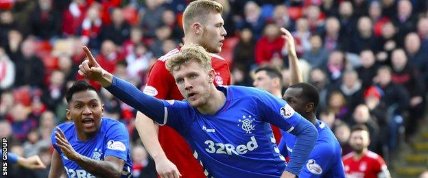 Joe Worrall levelled for Rangers at Pittodrie earlier this month to force a Scottish Cup replay