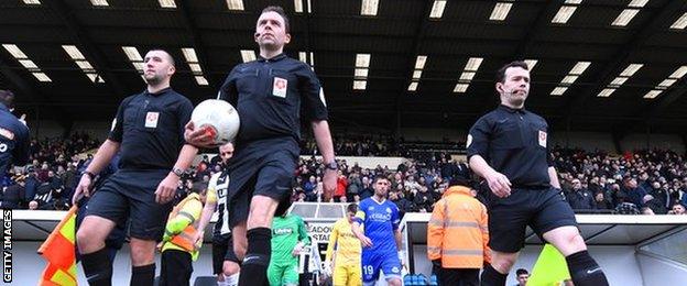 Notts County and Eastleigh walk out