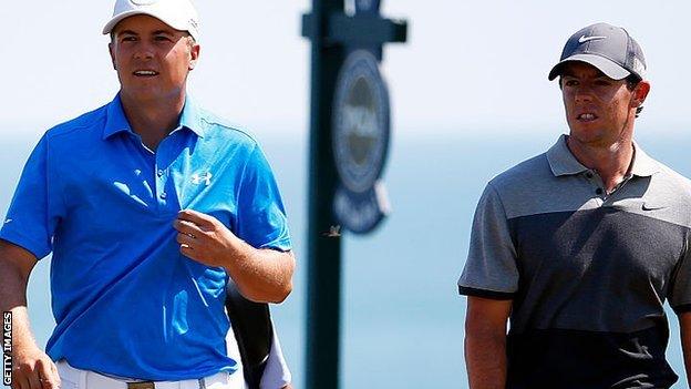 Jordan Spieth and Rory McIlroy