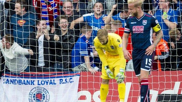 Ross County goalkeeper Scott Fox