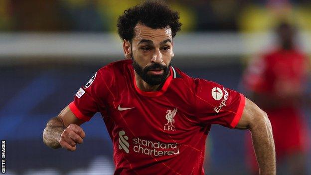 Mohamed Salah in action for Liverpool