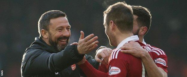 Derek McInnes and Niall McGinn