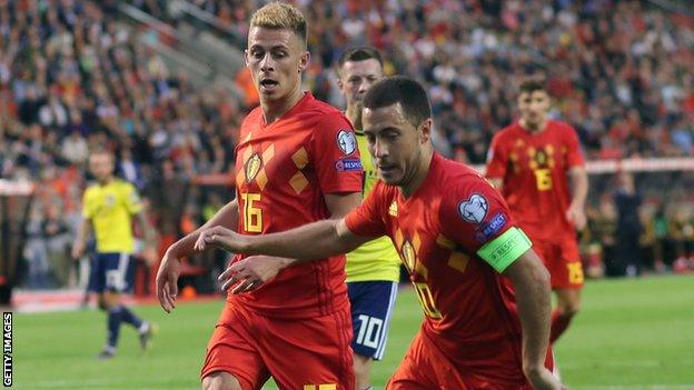 Belgium's Thorgan and Eden Hazard